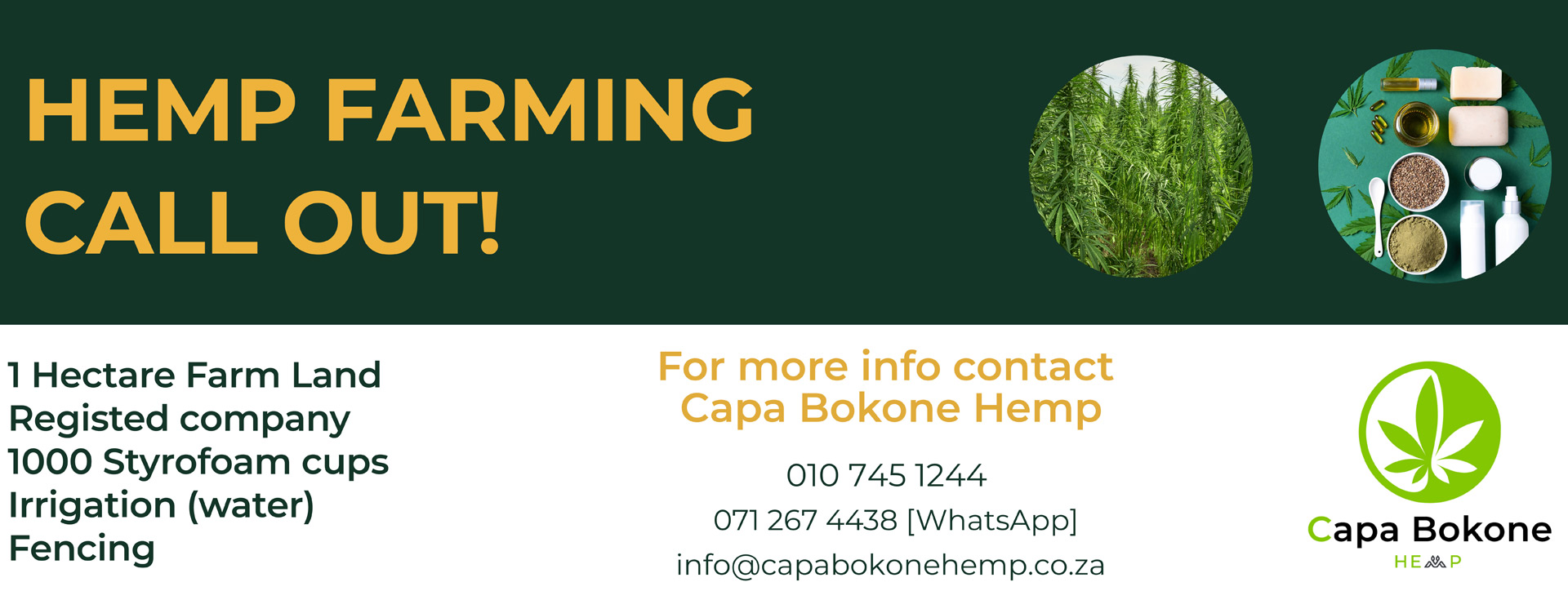 CAPA BOKONE HEMP - Empowering Sustainable Futures